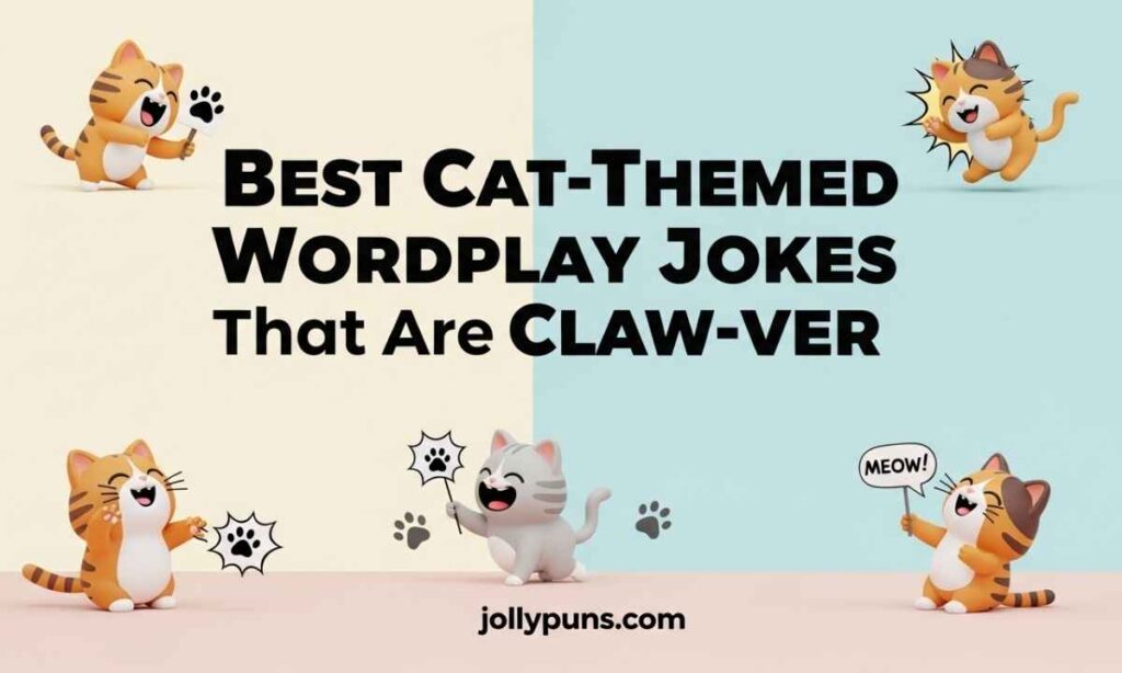 Best Cat-Themed Wordplay Jokes That Are Claw-ver