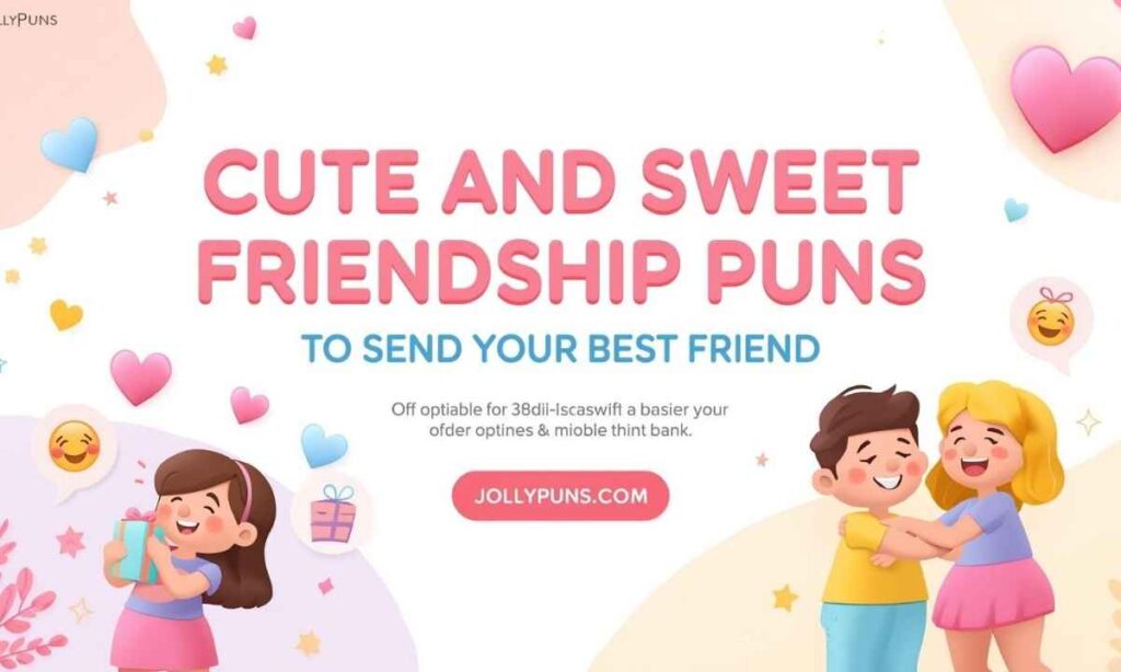 Cute And Sweet Friendship Puns To Send Your Best Friend