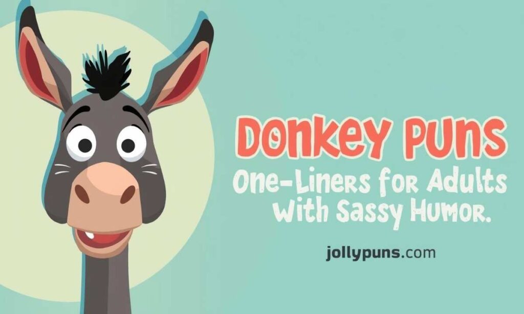 Donkey Puns One-Liners for Adults With Sassy Humor