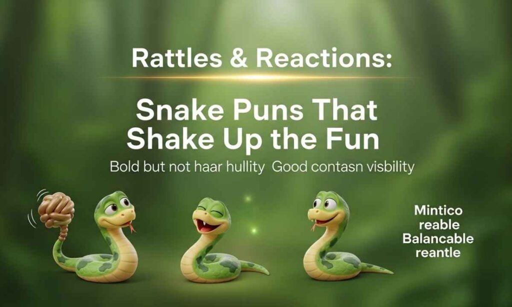 Rattles & Reactions Snake Puns That Shake Up the Fun