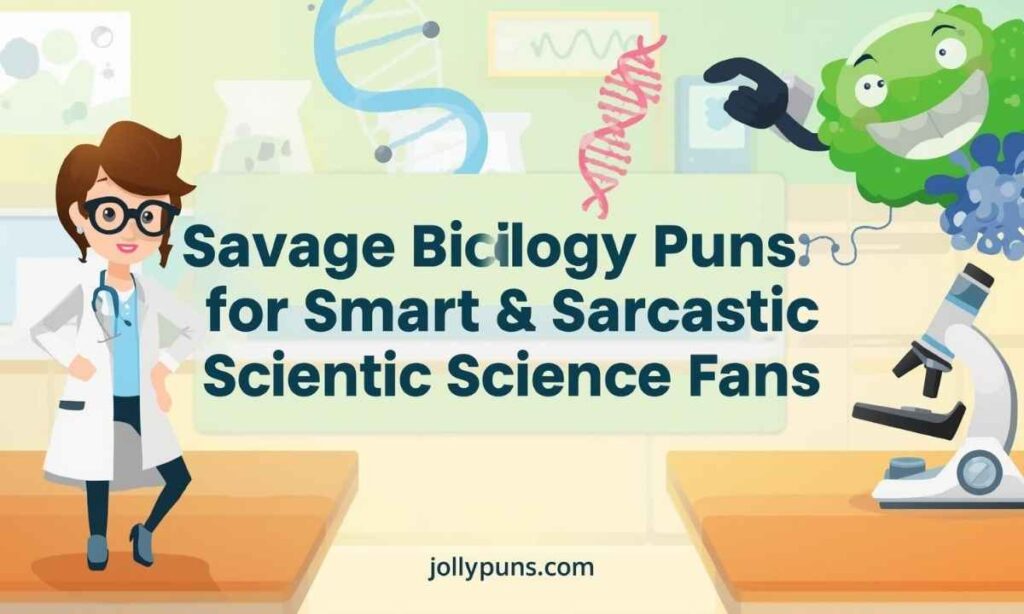 Savage Biology Puns for Smart & Sarcastic Science Fans