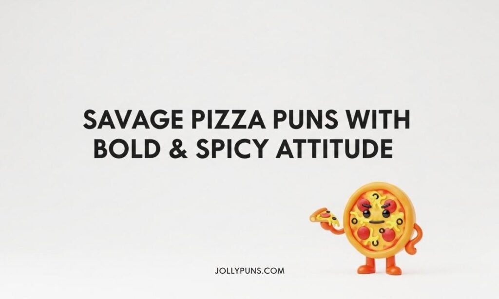 Savage Pizza Puns With Bold & Spicy Attitude 