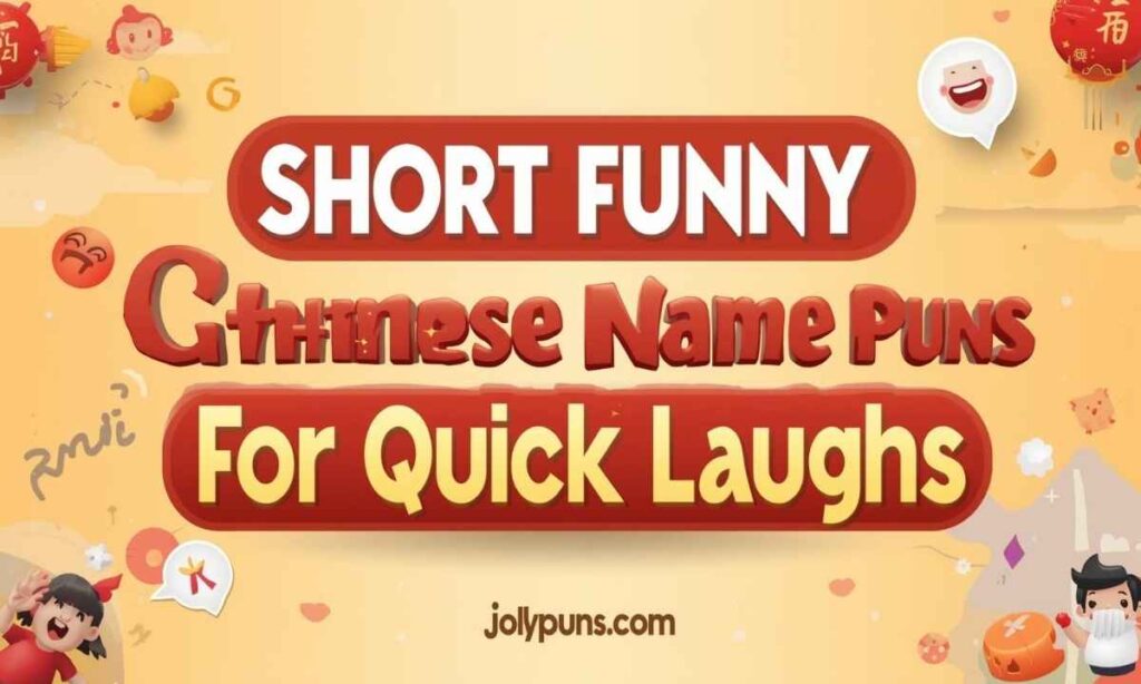Short Funny Chinese Name Puns For Quick Laughs