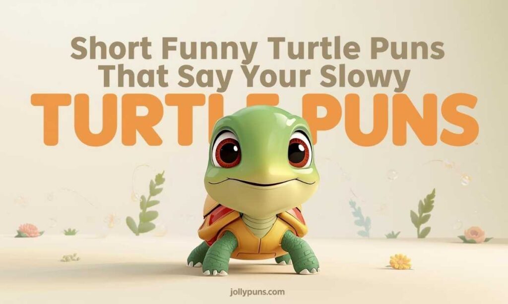 Short Funny Turtle Puns That Say It All Slowly