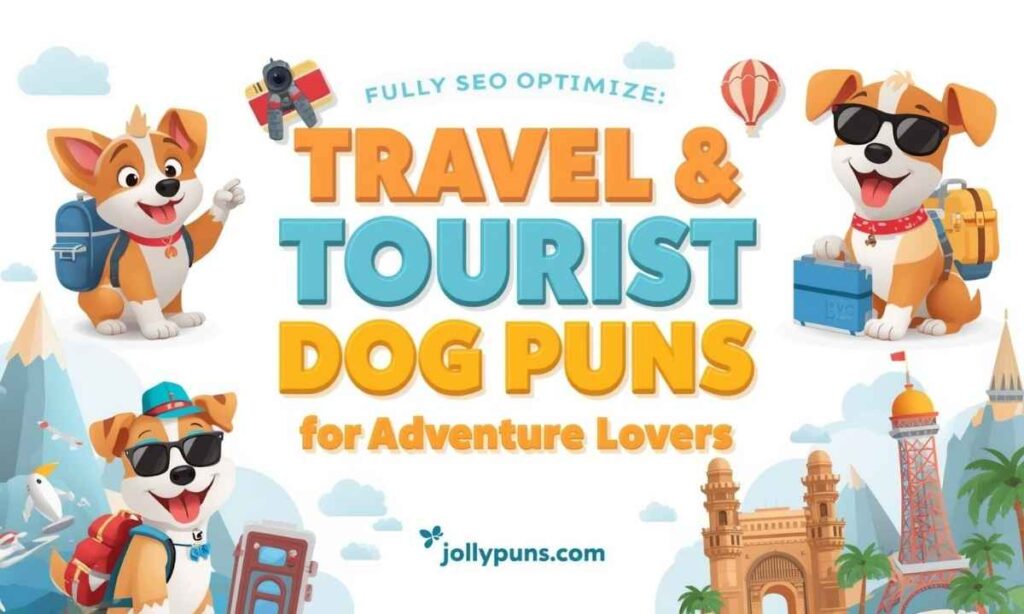 Travel & Tourist Dog Puns for Adventure Lovers