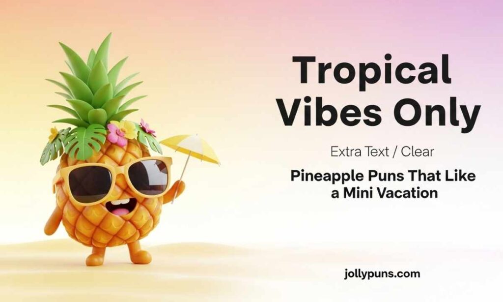 Tropical Vibes Only Pineapple Puns That Feel Like a Mini Vacation