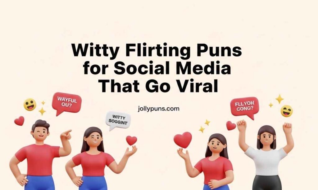 Witty Flirting Puns for Social Media That Go Viral