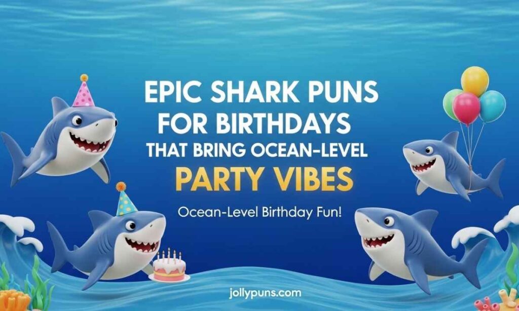 Epic Shark Puns for Birthdays That Bring Ocean-Level Party Vibes 
